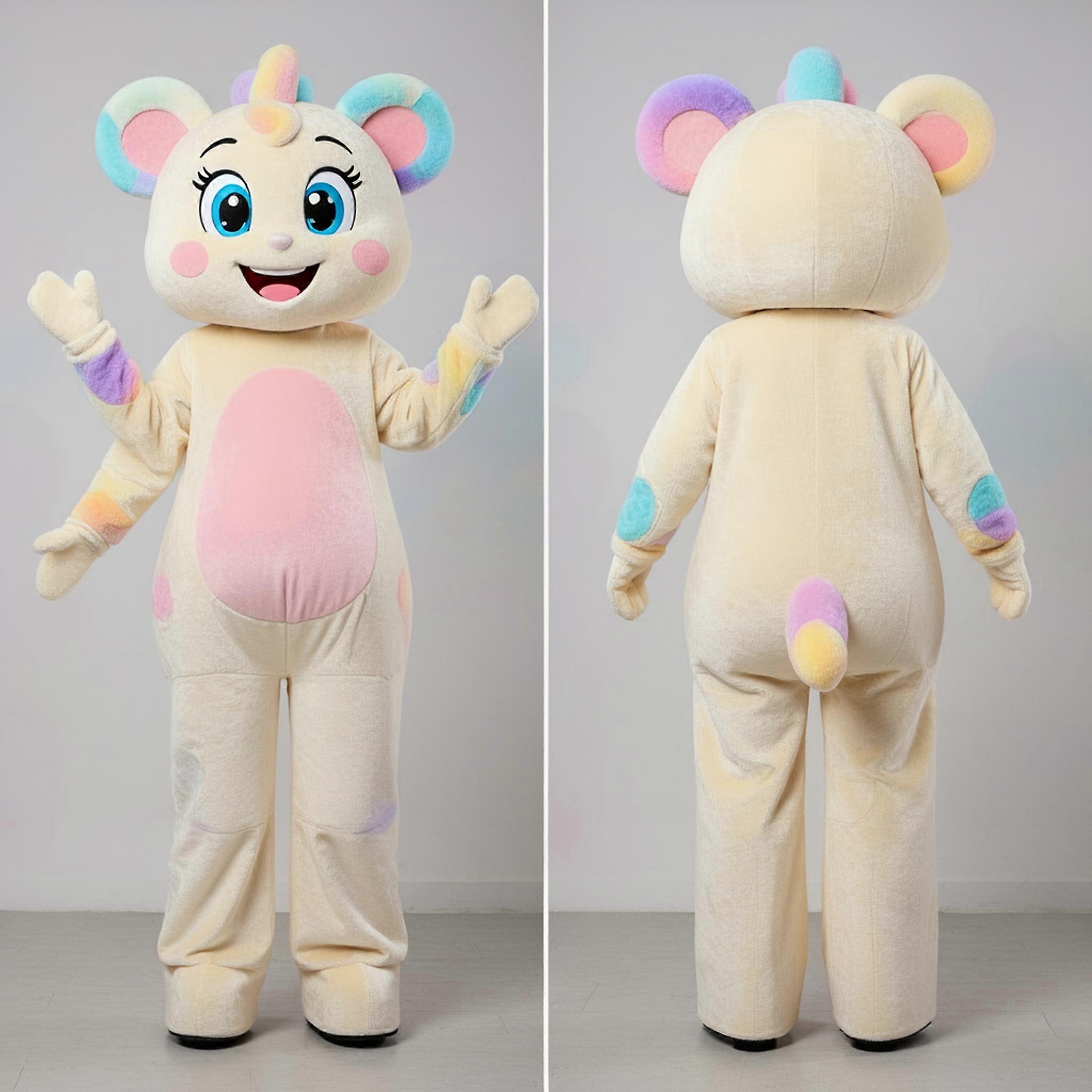 MASTICOT Creamy Velvety Stilt Walker Mascot