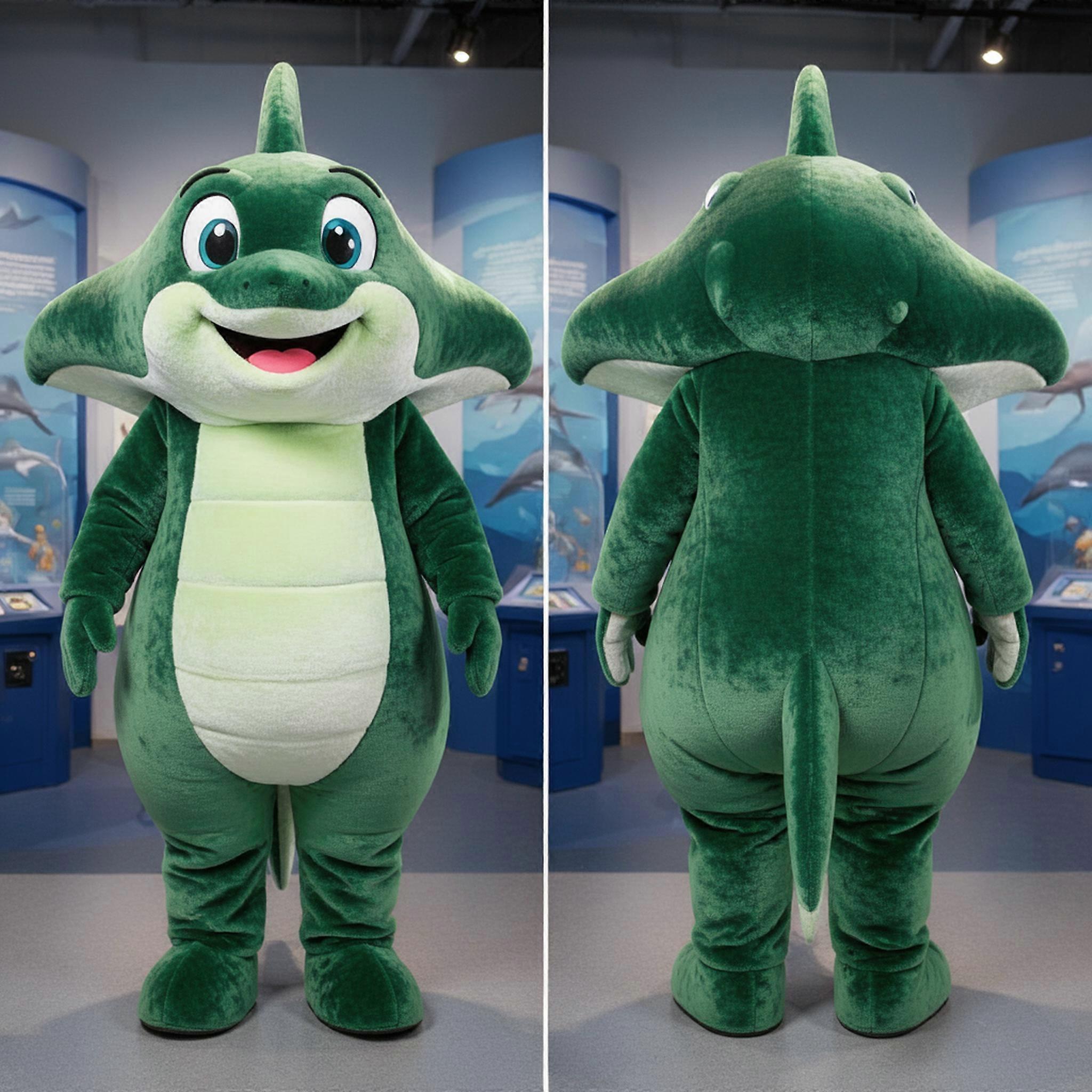 MASTICOT Forest Green Sleek Stingray Mascot