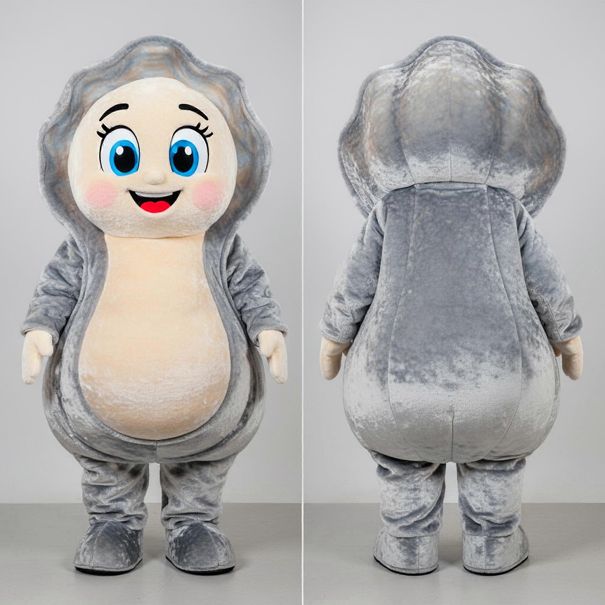 MASTICOT Silvery Gleaming Oyster Mascot