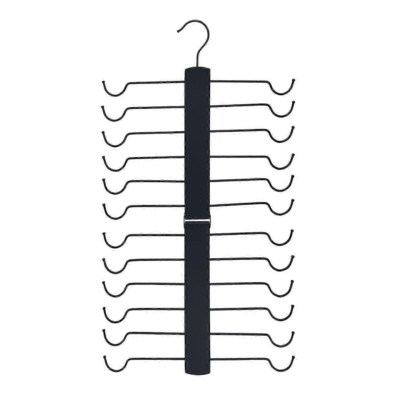 Multi-layer Clothes Hanger Organizer Rack Solid Construction Foldable Design Pants Hanger Space Saving Closet Organizer