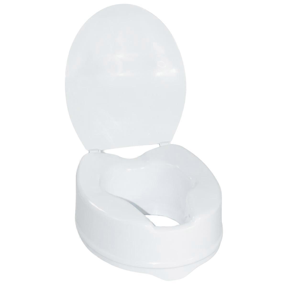 Rialzo WC 15 cm con Staffe e Coperchio - Ergonomico e Sicuro