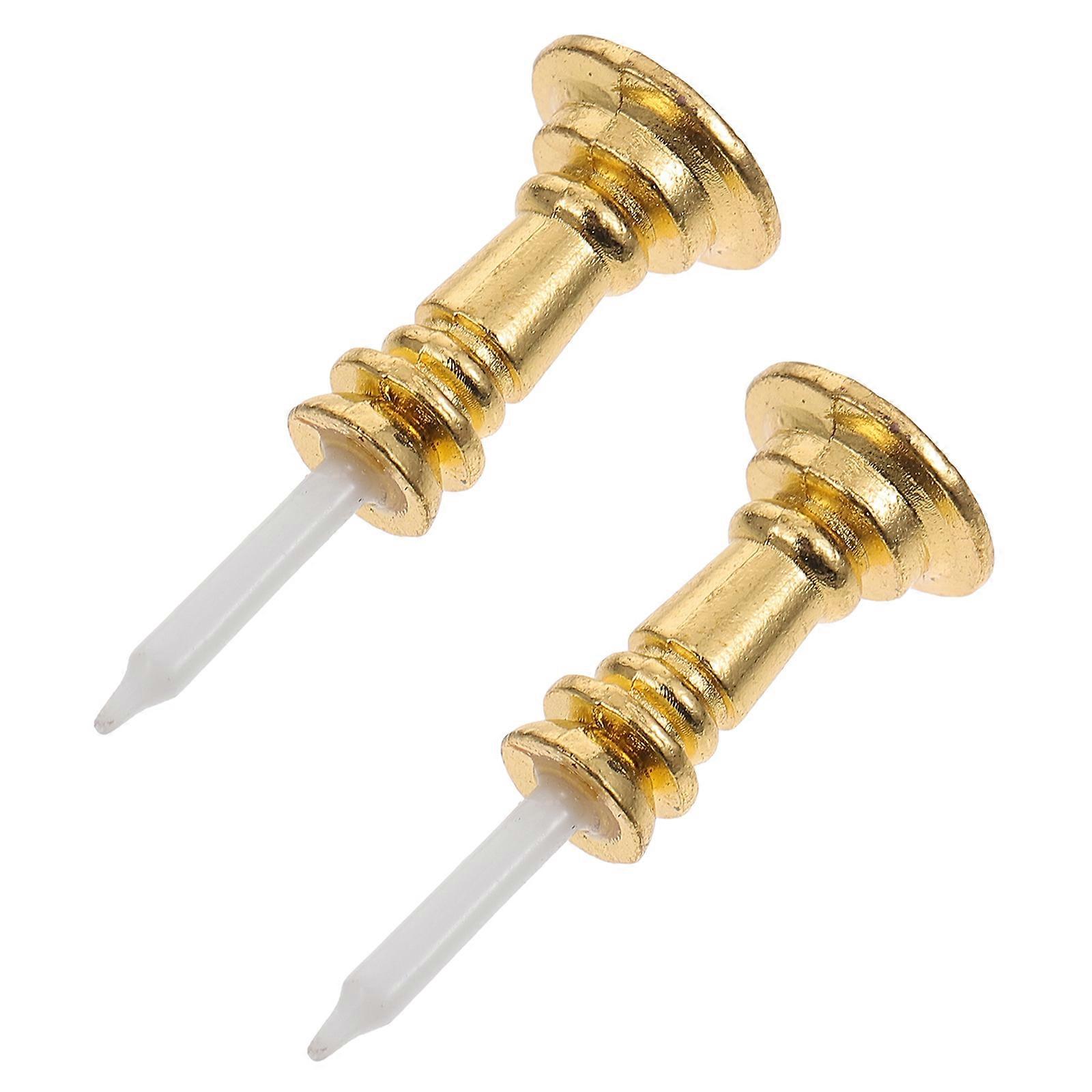 Creative Mini Candlestick for Decor 2Pcs Golden Candleholder Model