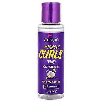 3 x Aussie, Miracle Curls, Moisturizing Oil with Coconut Oil, 3.2 fl oz (95 ml)