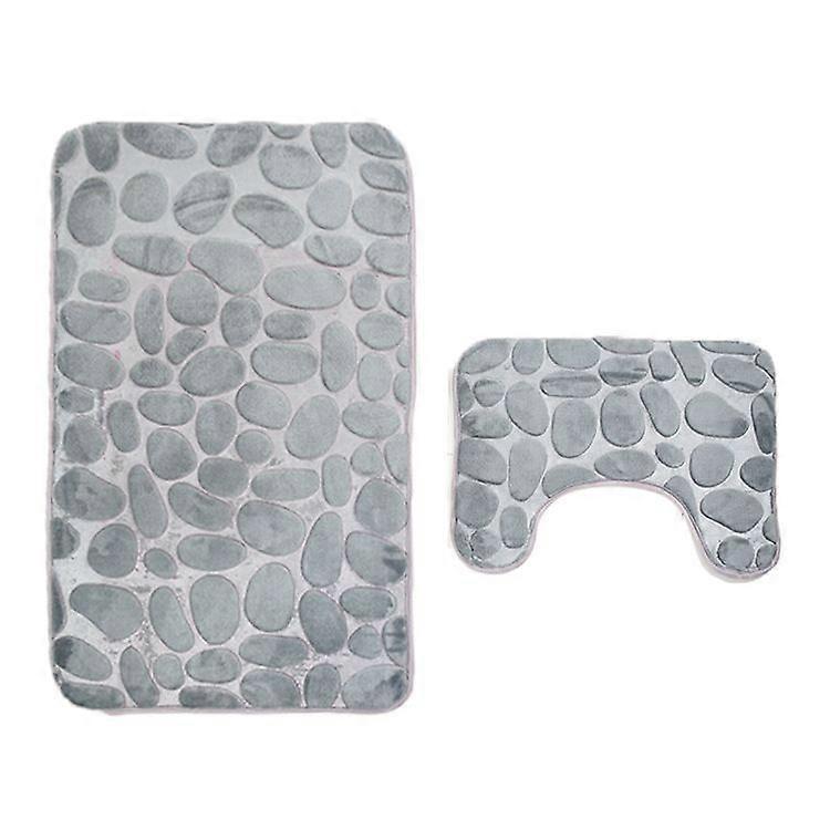 Bathroom Mats 2-Piece Non-Slip Washable