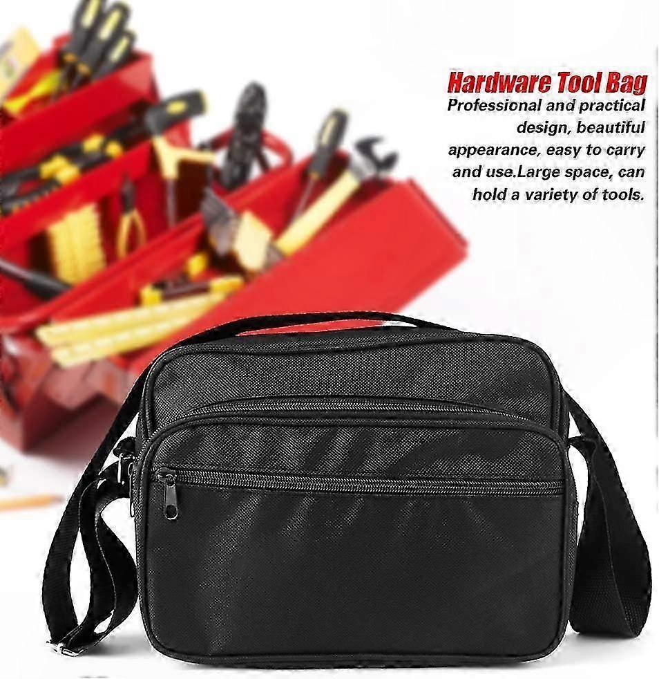 Multi-Function Electrician Tool Bag, Durable Polyester Single Shoulder Storage Bag for Hardware Tools and Accessories