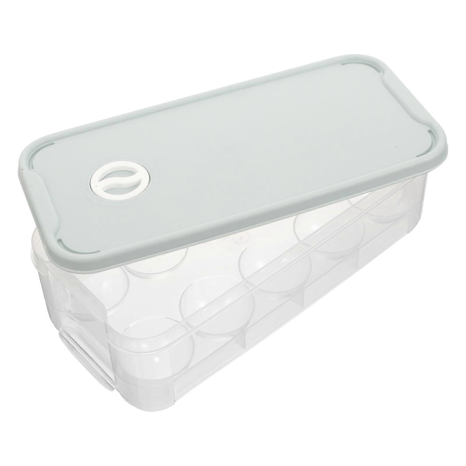 Egg Holder 10 Eggs Holder for Storage with Lid Durable Plastic Container