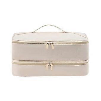 Hair Dryer Storage Bag, Double-Layer Blow, Portable Anti Scratch, gold