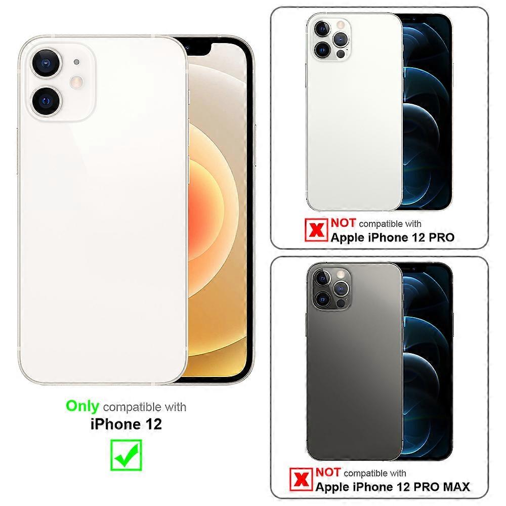 Protective case compatible with iPhone 12 - Brushed design with camera protection