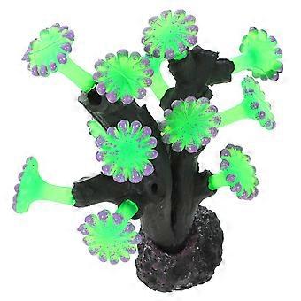 Coral Figurine Fish Tank Silicone Coral Figurine for Decoration Aquarium Ornament