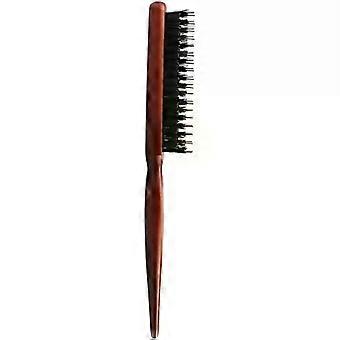 Handle Teasing Brush for Curly Hair Brown Bristle