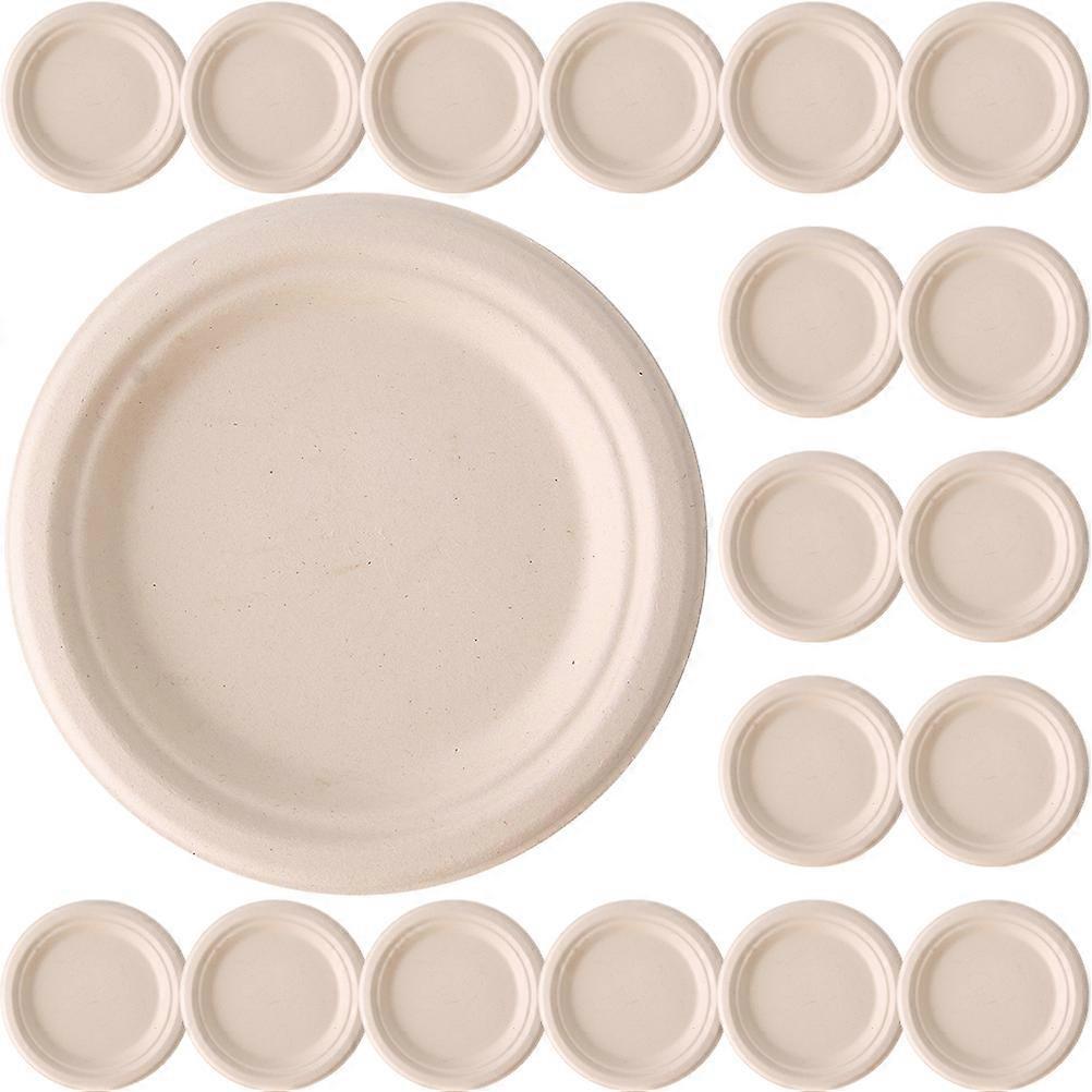 Grade Paper compatible with Use 50Pcs Beige Sugarcane Party