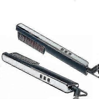 LCD Display Ceramic Hair Straightening Comb for Women and Men's Beard Styling Comb