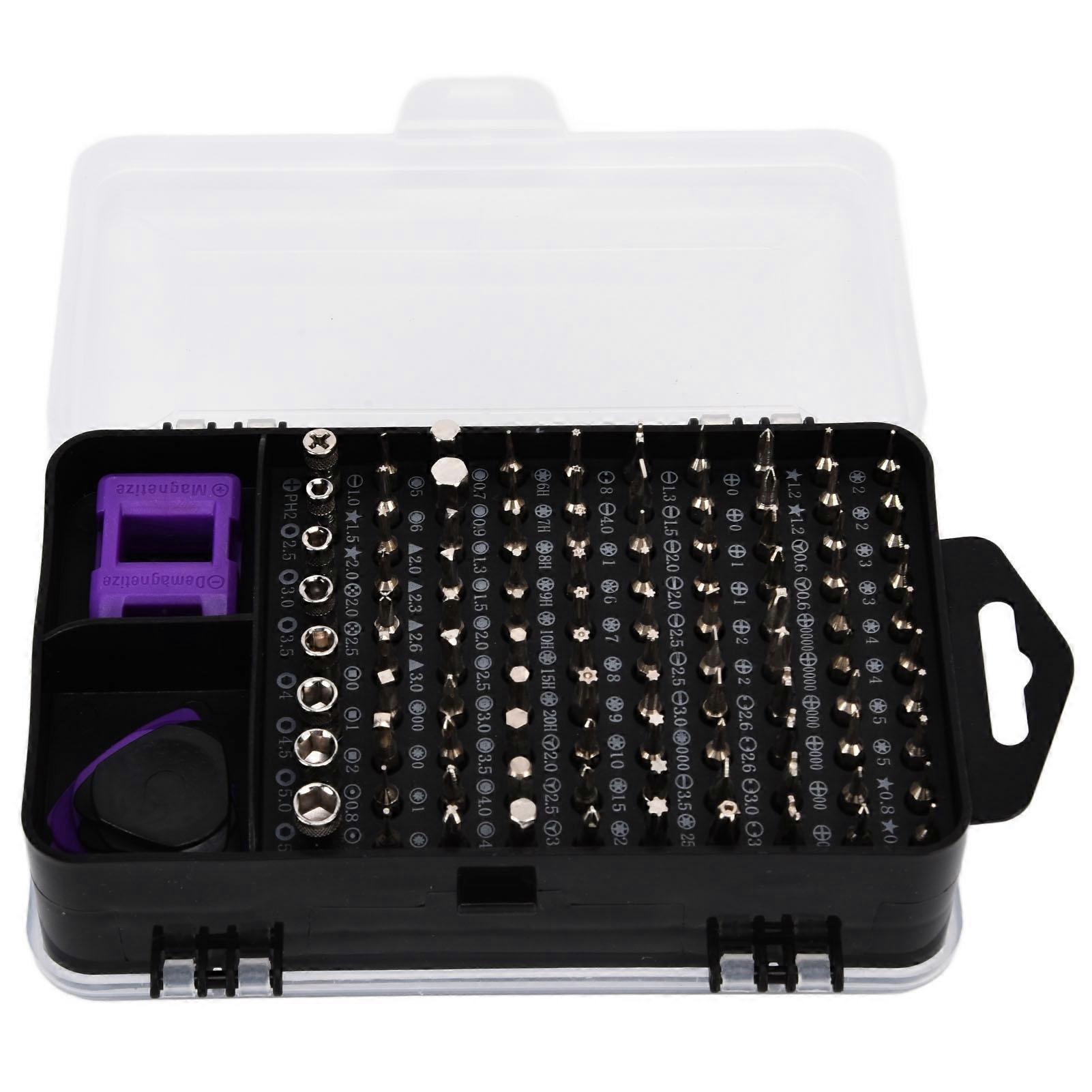 115 in 1 Screwdriver Set Magnetic Accuracy Multifunctional Bits Electronics Repair Tool Kit