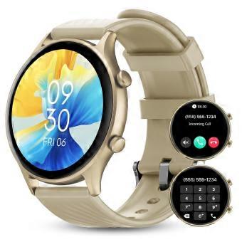 Smart Watch for Women with Heart Rate, Sleep and Stress Tracking, 100+ Workout Modes, Champagne Gold