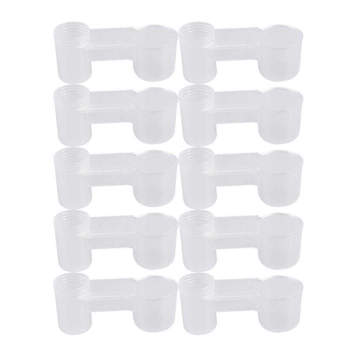 10 PCS Plastic Bird Drinker Bowl Automatic Drink Machine-say