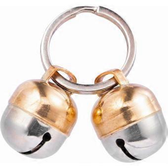 2 Extra Loud Cat & Dog Bells | Pet Tracker | Save Birds & Wildlife | Luxury Handmade Copper (Medium) Medium-brnv