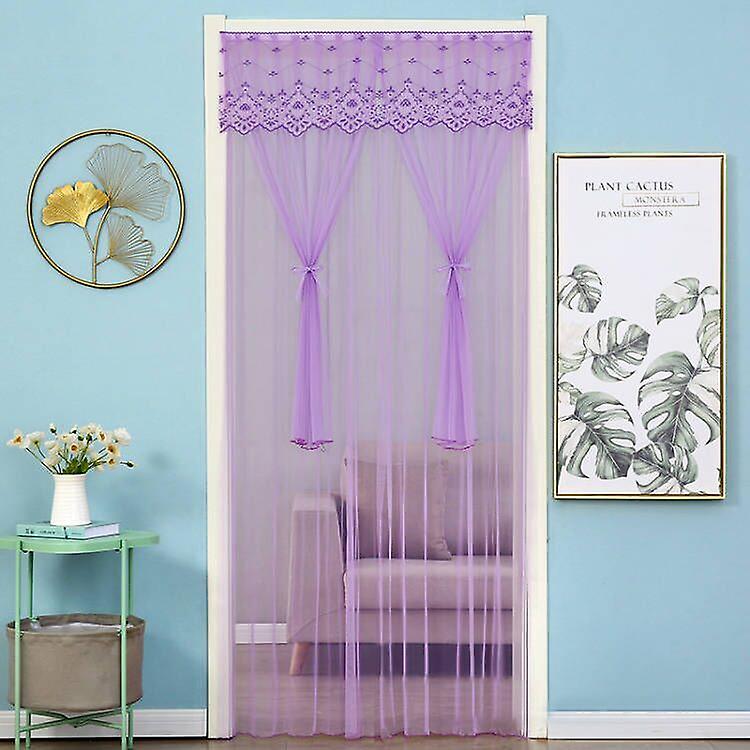 Double-Layered Lace Mosquito-Proof Mesh CurtainScreen Door, Keeps Bugs Out