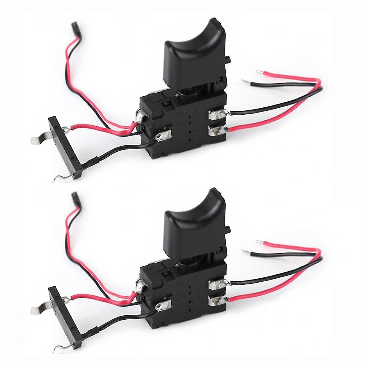 2pcs Electric Drill Control Switch Dc 7.2 V-24 V 16a Cordless Drill Trigger Switch Speed Control Bu