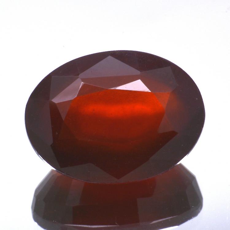 12،55ct.hessonite العقيق البيضاوي قطع awo42