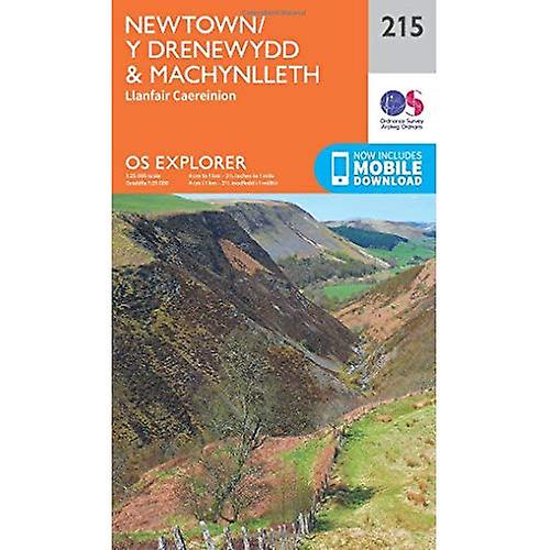 OS Explorer Map (215) Newtown, Llanfair Caereinion