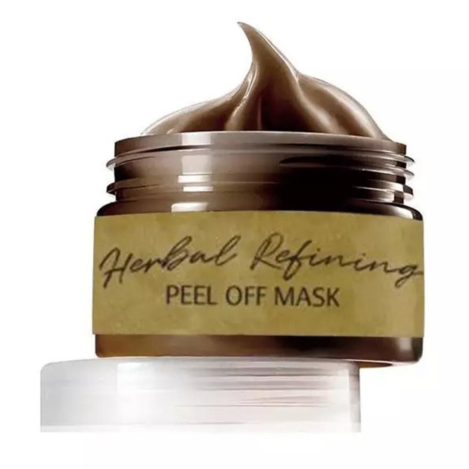 Herbal Refining Peel-Off Mask Enlèvement des points noirs Shrink Pore Mask Nettoyage du visage Masque éclaircissant