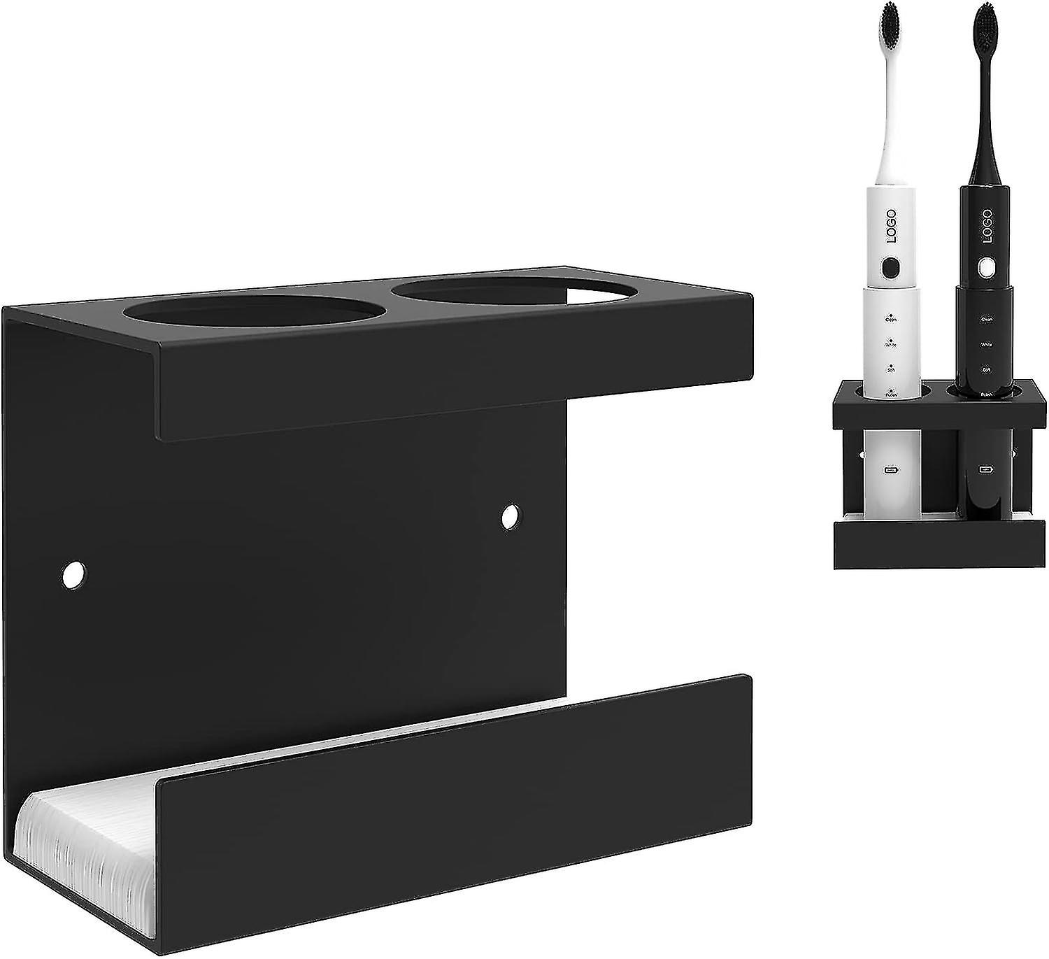 Hammasharjan pidikkeet kylpyhuoneisiin, seinälle asennettava sähköhammasharjapidike piilevällä astialla, itseliimautuva ei porausta