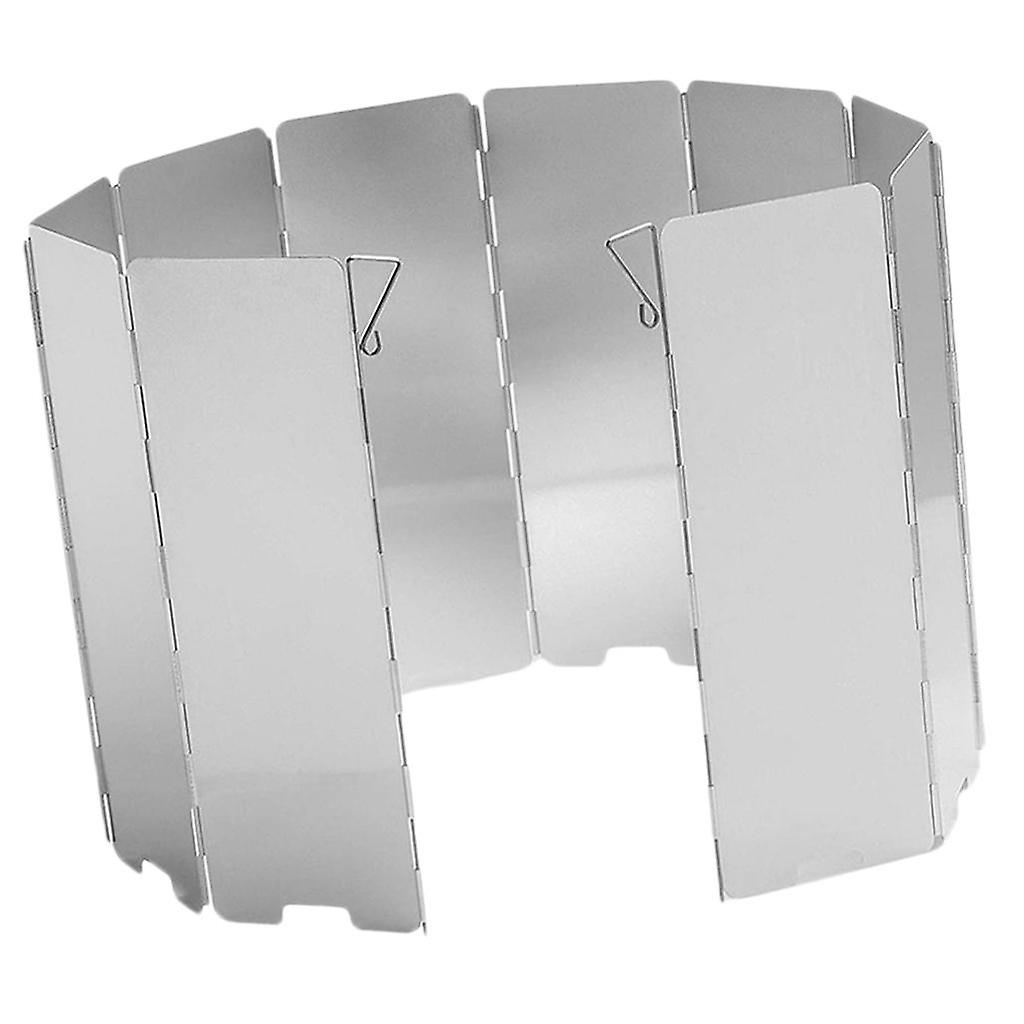 8-Plates Portable Lightweight Wind Shield Screen Windshield BBQ Wind Screen
