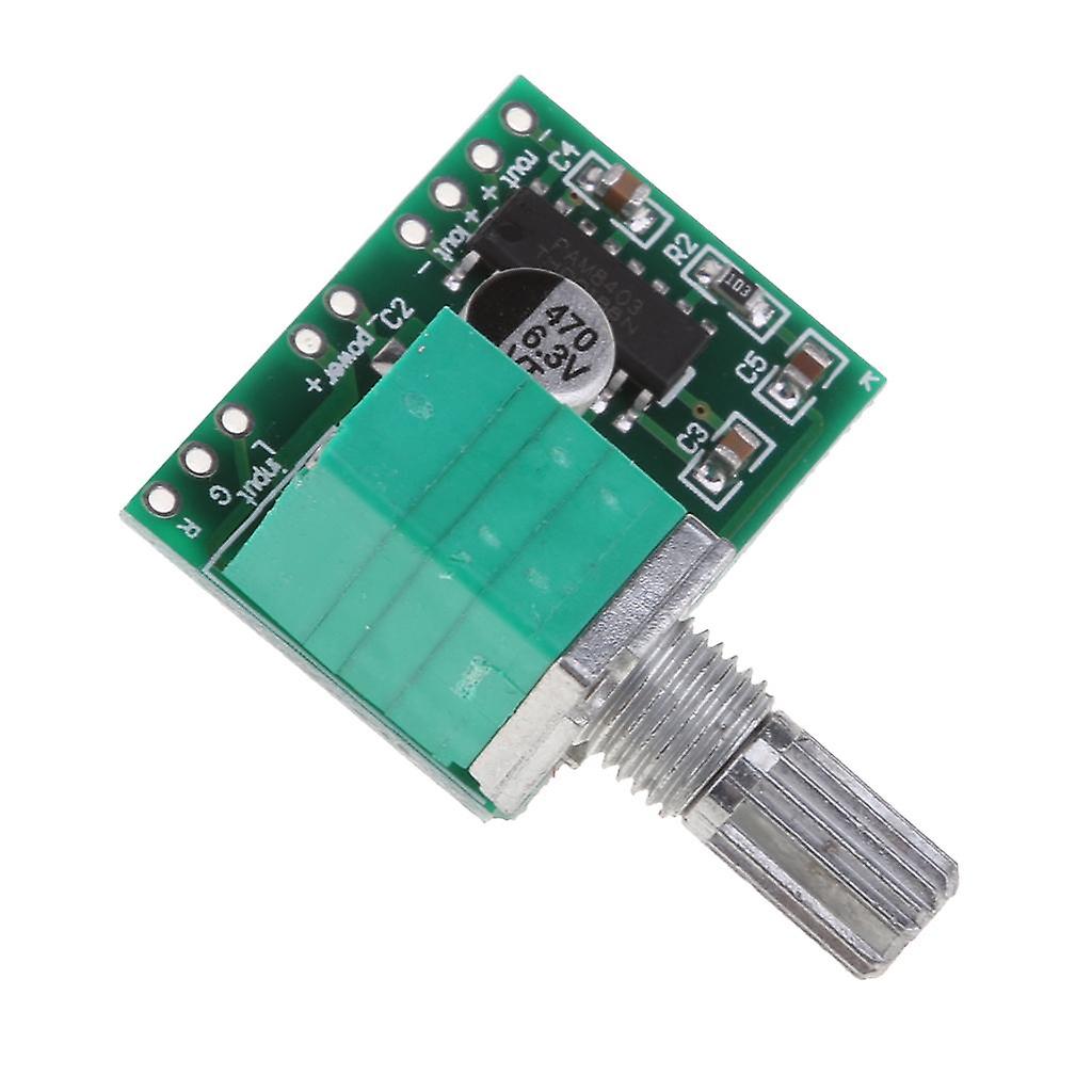 PAM8403 Mini 5V Digital Amplifier Board with Switch Potentiometer USB Power