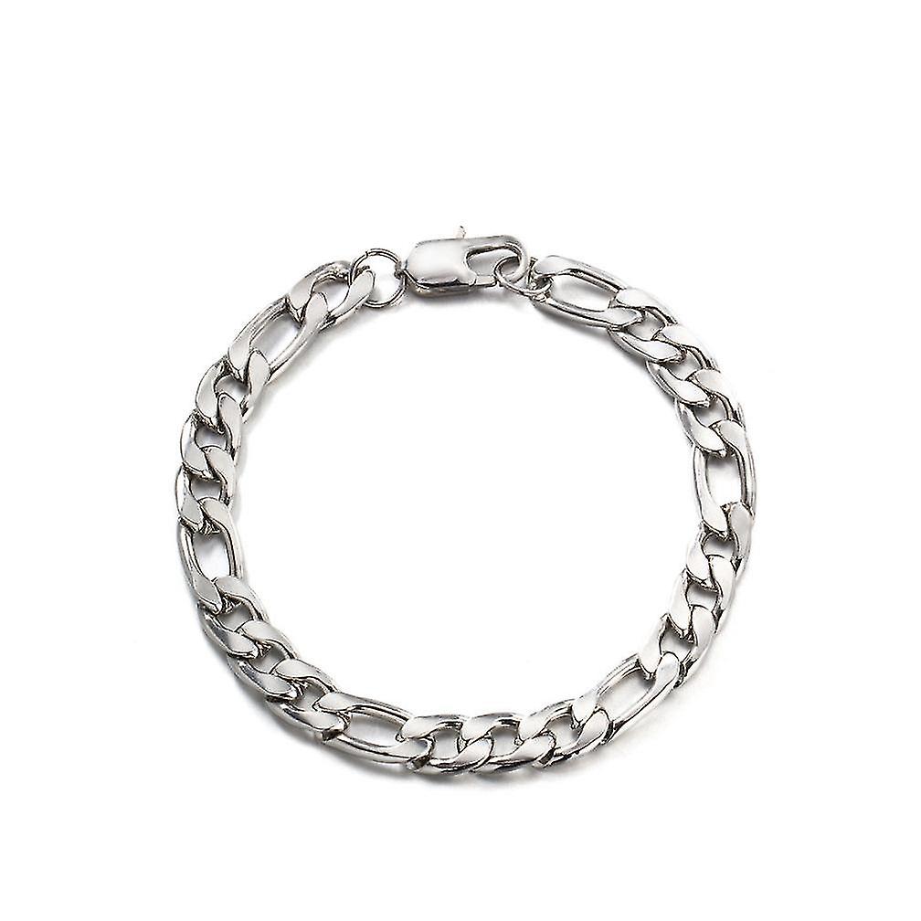 Three-to-one Pattern Linking Titanium Steel Bracelet