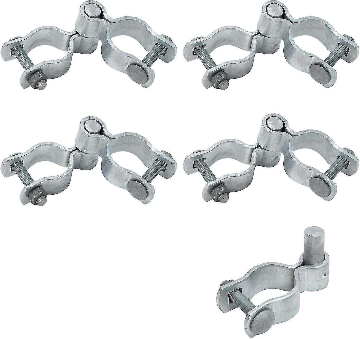 1-3/8" Maschendrahtzaun-Torscharnier-Kit, Torscharnier mit weiblichem Torrahmenscharnier (4 Stück), männlichem Torpfostenscharnier (5 Stück), verzi...