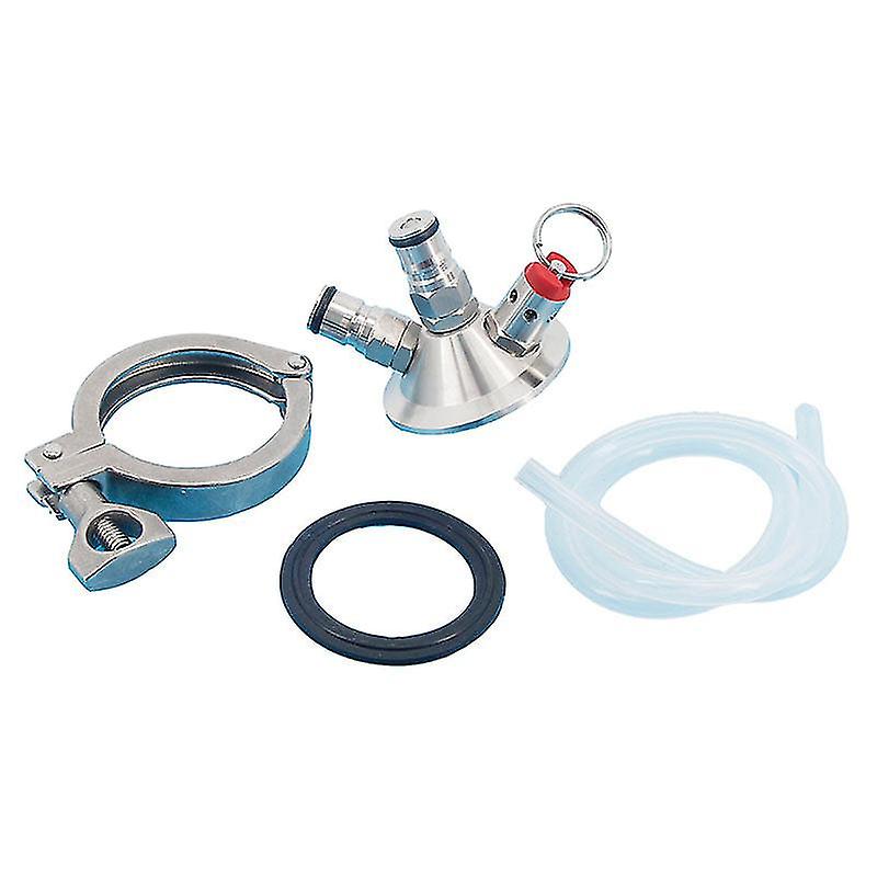 Stainless 2"tc Ball Lock Tapping Head Kit (2"tri-clover Commercial Keg To Ball Lock Conversion Kit) Homebrew Kegging Equipment