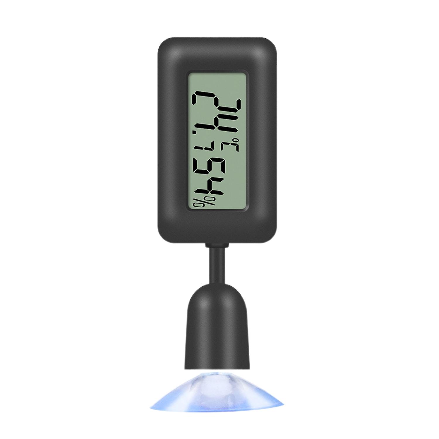 Aquarium Thermometer Celsius Fahrenheit Conversion Luminous Bendable Rotatable Suction Cup Reptile A