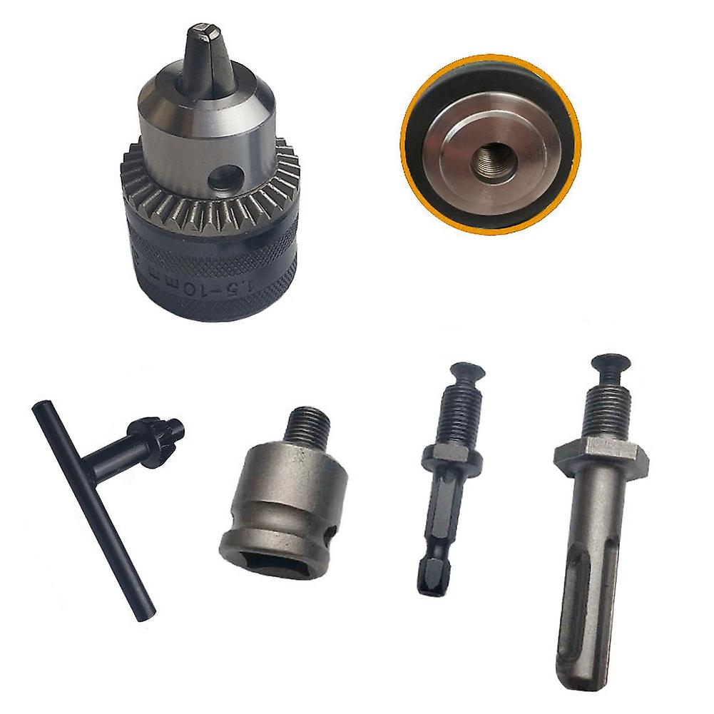 ZHOUBA 5Pcs/Set 6.5/10/13/16mm Replacement Keyless Drill Chuck Quick Change Adapter