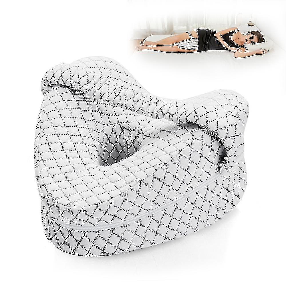 Cuscino ortopedico a forma di cuore per il sonno per le gambe Cuscino a cuneo con supporto per il ginocchio Cuscinetti per la sciatica Cuscino per il corpo [xh]