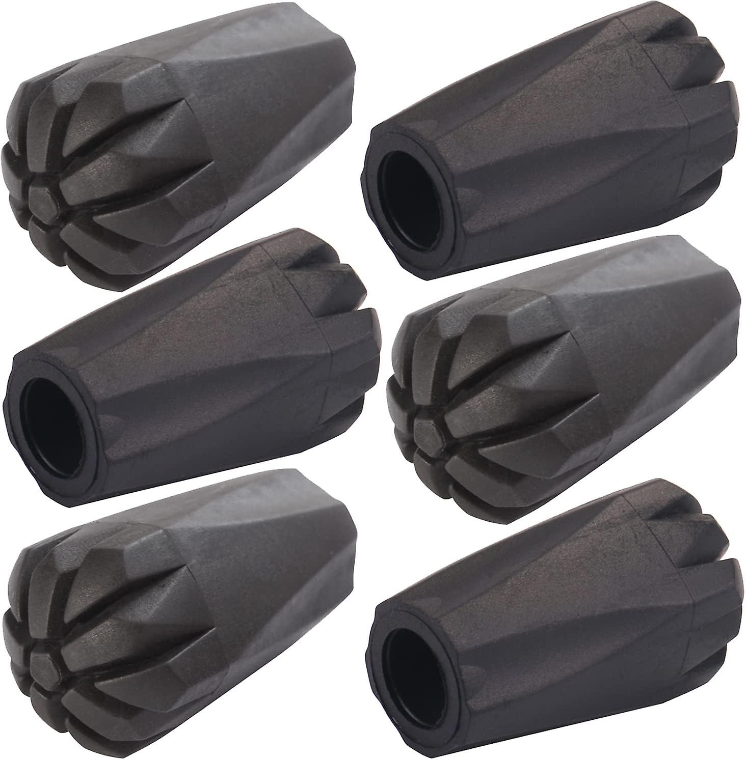 6pcs Trekking Pole Accessories Extra Thick Wear Resisting Rubber