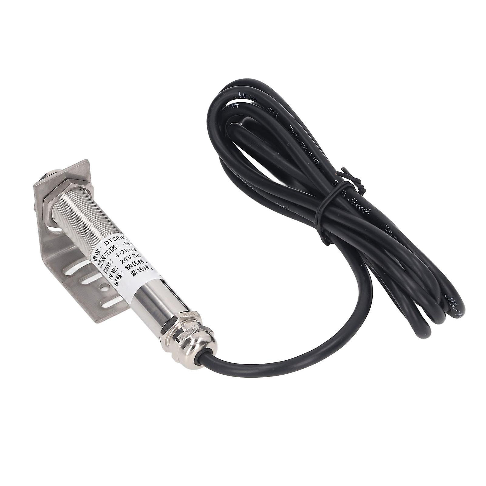 Temperature Sensor Non Contact 20:1 ‑50℃‑600℃ Temperature Detection Probe for Metallurgy DC24V 