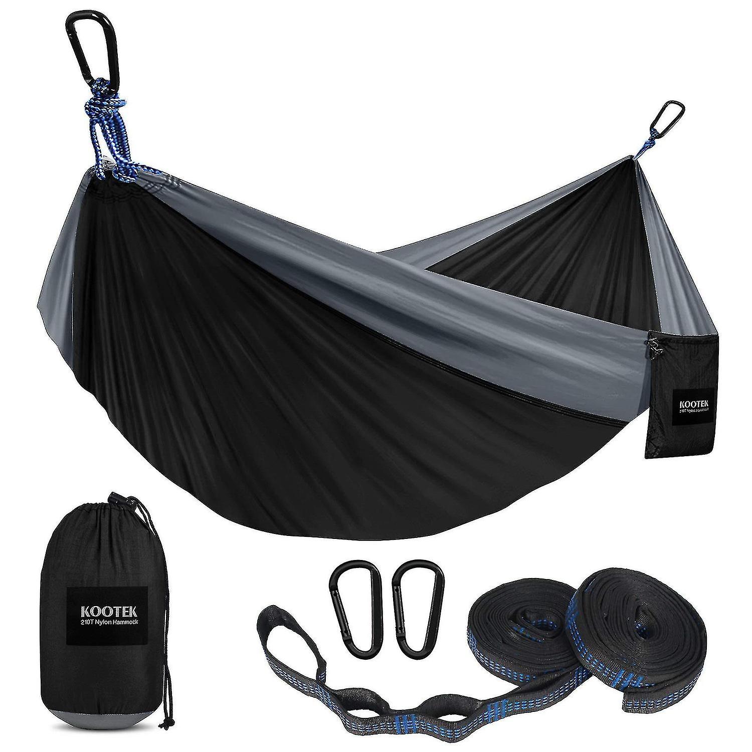 Camping Hammock Double And Single Portable Hammock, Indoor Leisure Swing, Lightweight Nylon Parachut