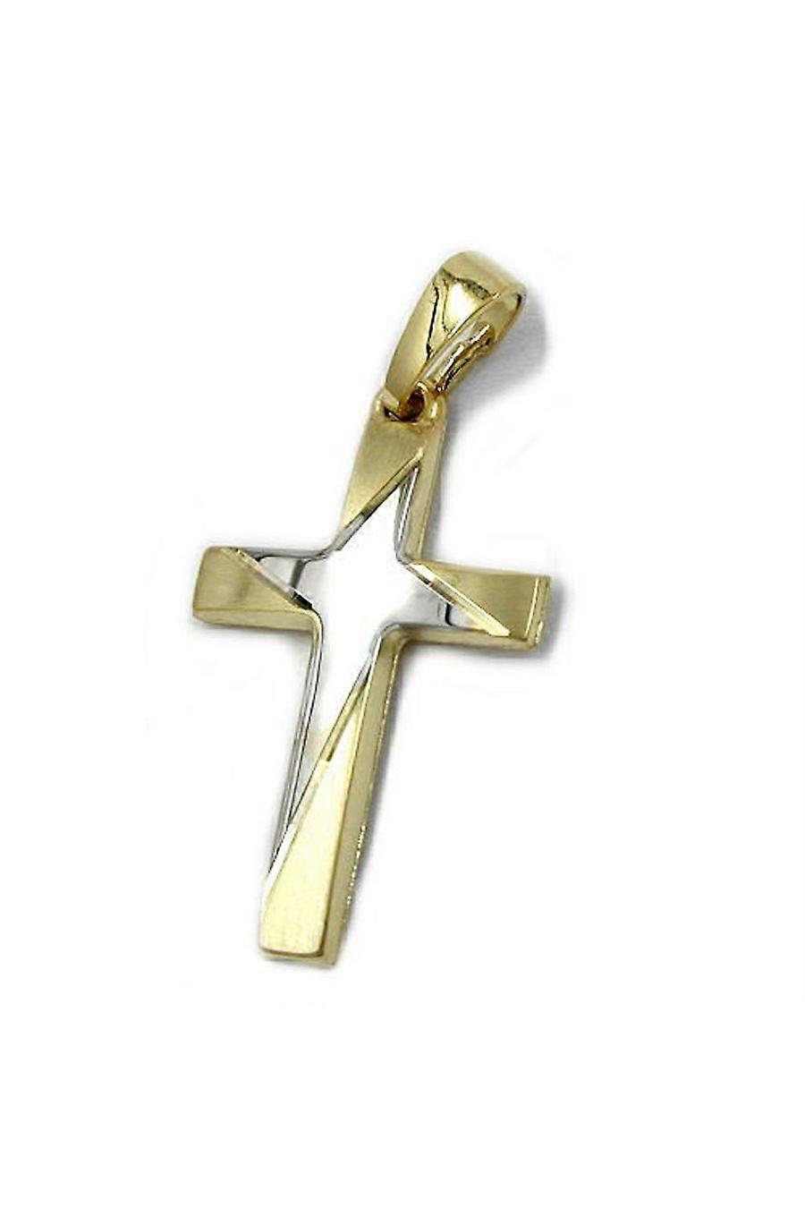 Pendant Cross Two Tone 14k Gold - Gl430634