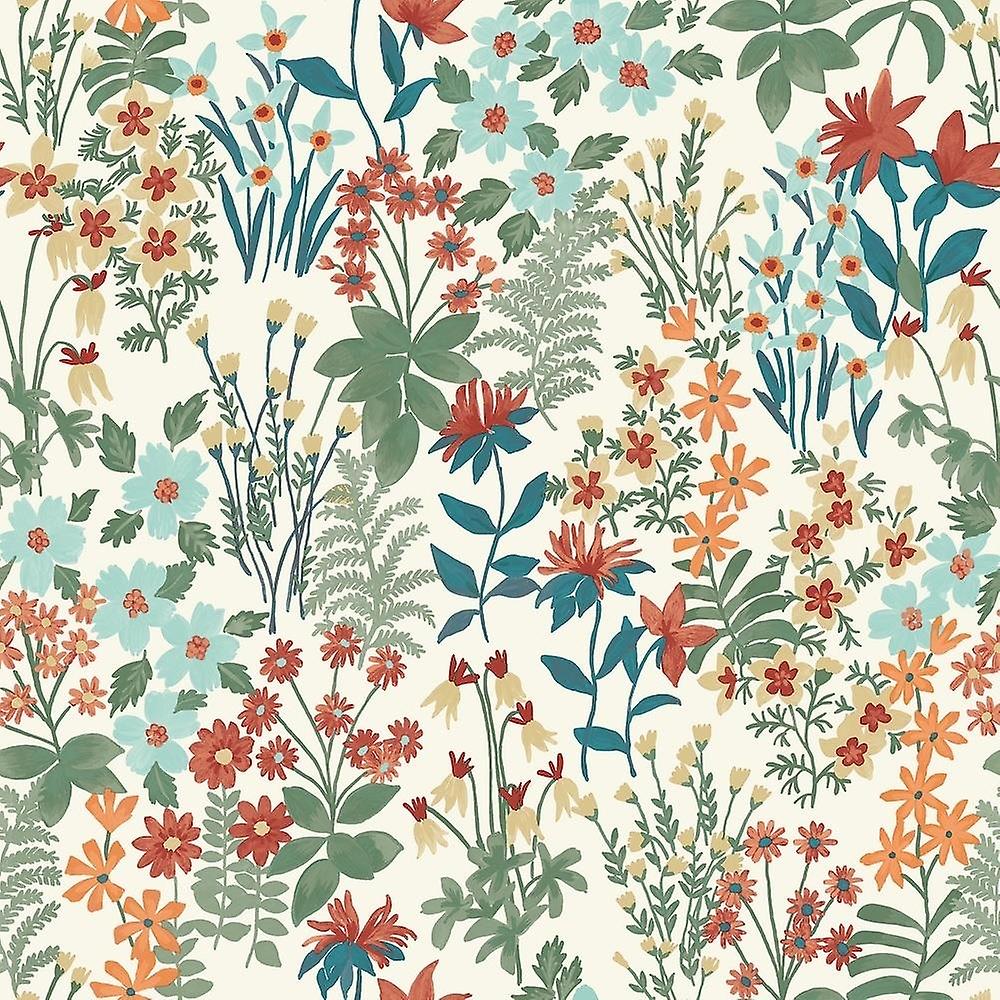 Grandeco Floral Garden Wallpaper