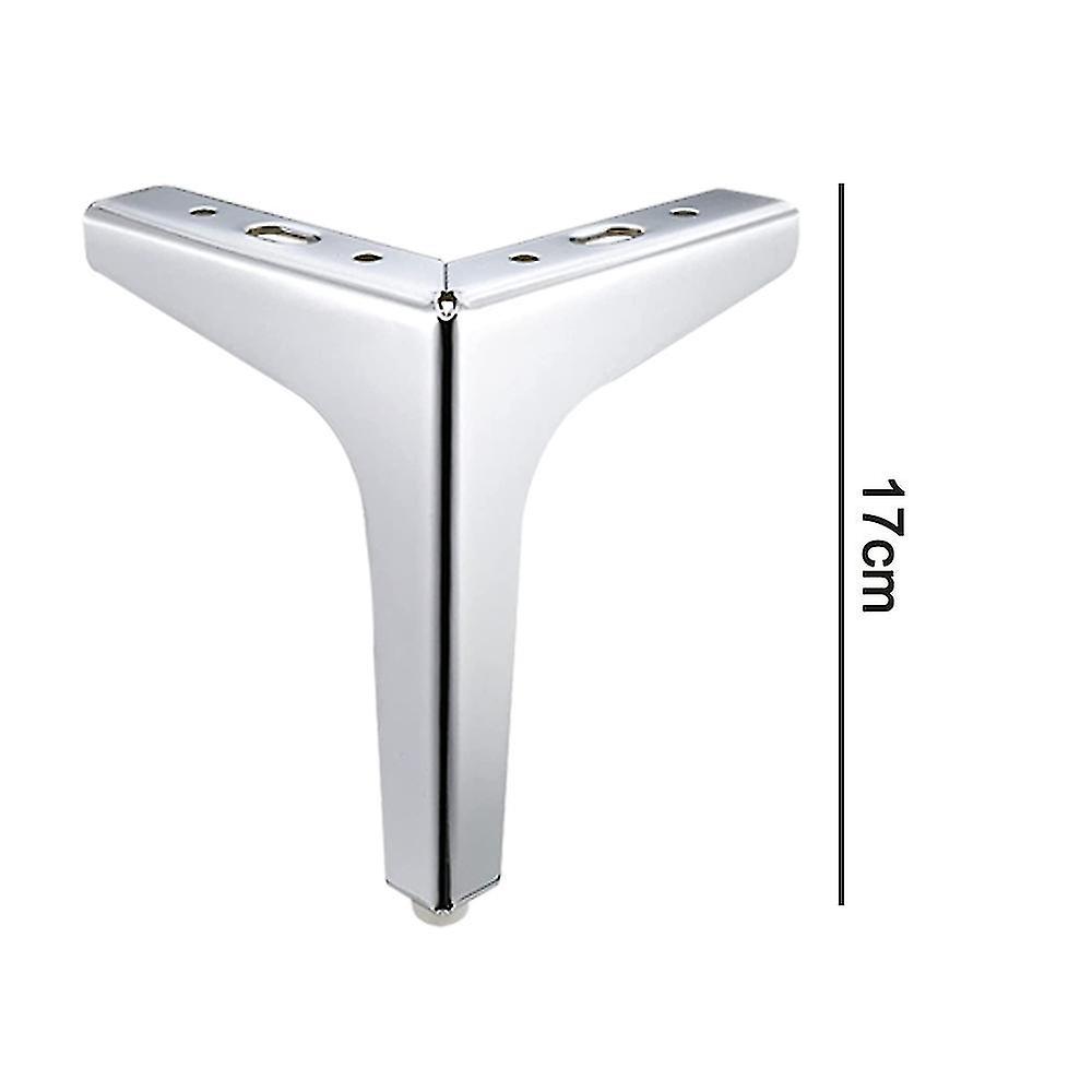 4pack Metal Furniture Sofa Legs, Modern Style Diy Furniture Feet Replacement, Triangle Table Cabinet