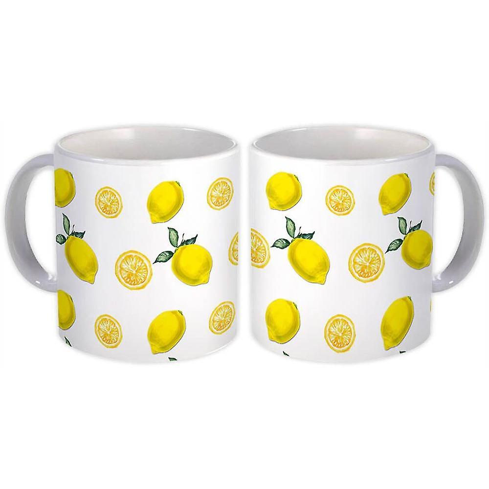 Gift Mug: Yellow Lemon Citrus
