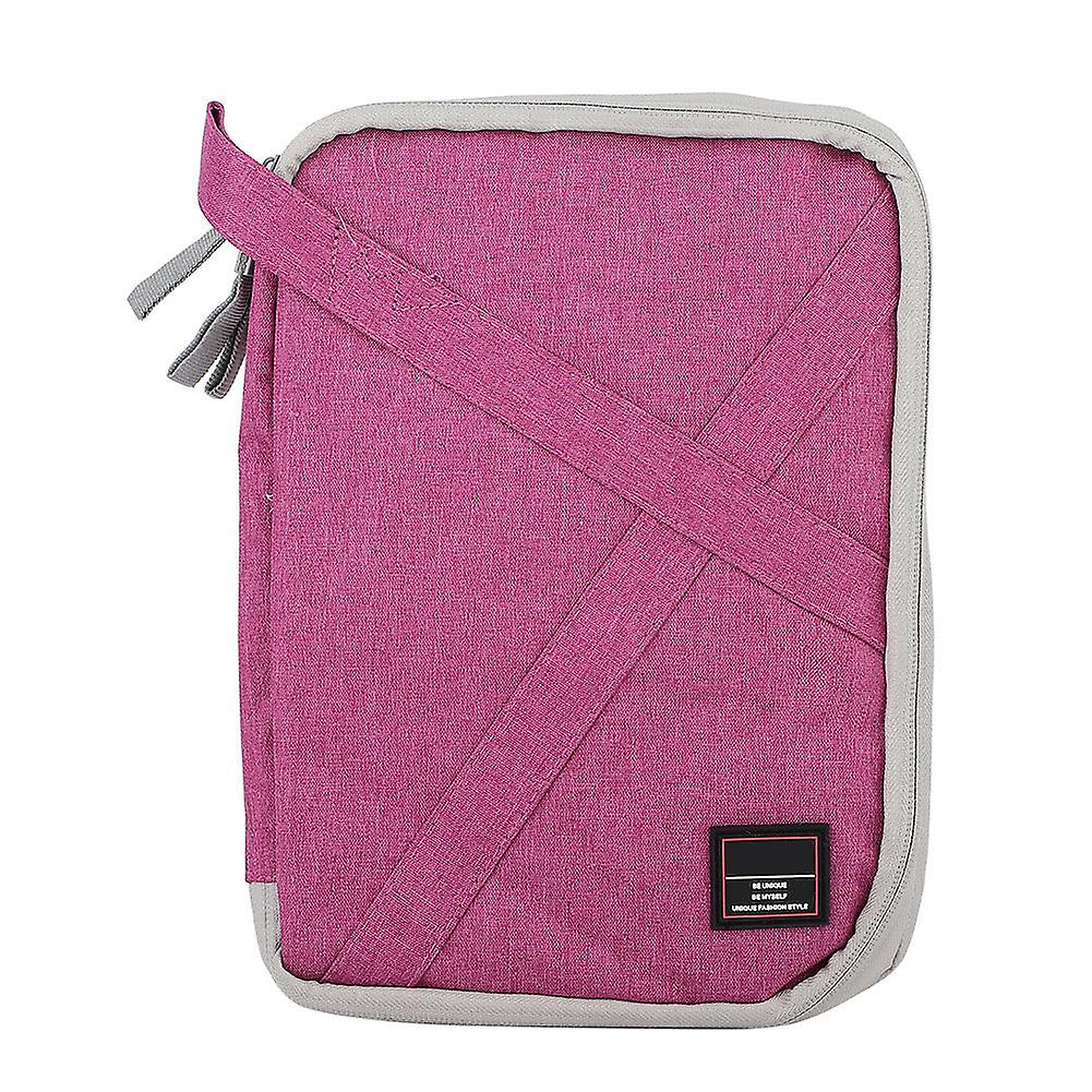 Electronics Accessories Case, Waterproof Portable Cable Accessories Organizer Bag(Red)