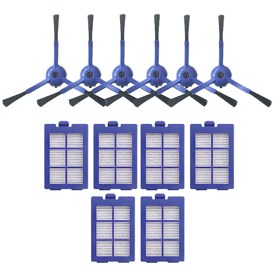 For Eufy X8 Sweeper Home Appliance Parts 6 Side Brushes + 6 Filters