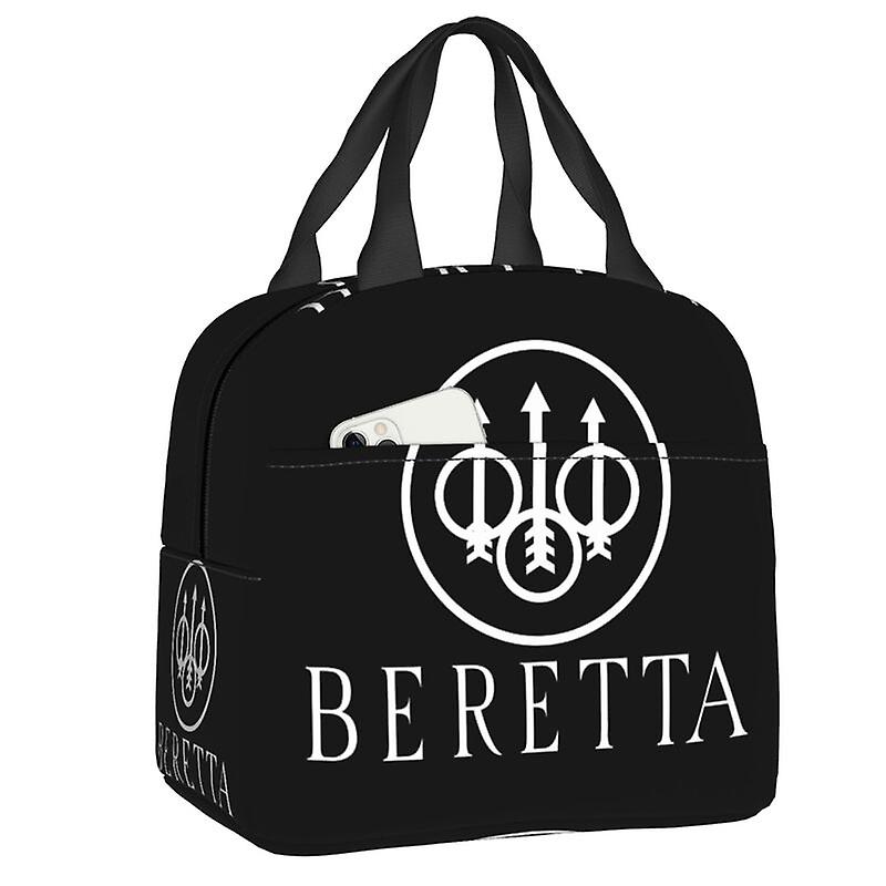 Berettas صندوق غداء نسائي عسكري بندقية محبي مبرد حراري طعام معزول حقيبة غداء أطفال مدرسة أطفال نزهة حقائب حمل