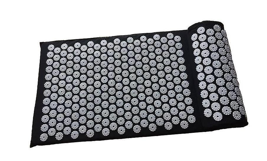 背中の痛みの緩和のための黒い鍼治療のマッサージ枕およびマットセットX6523