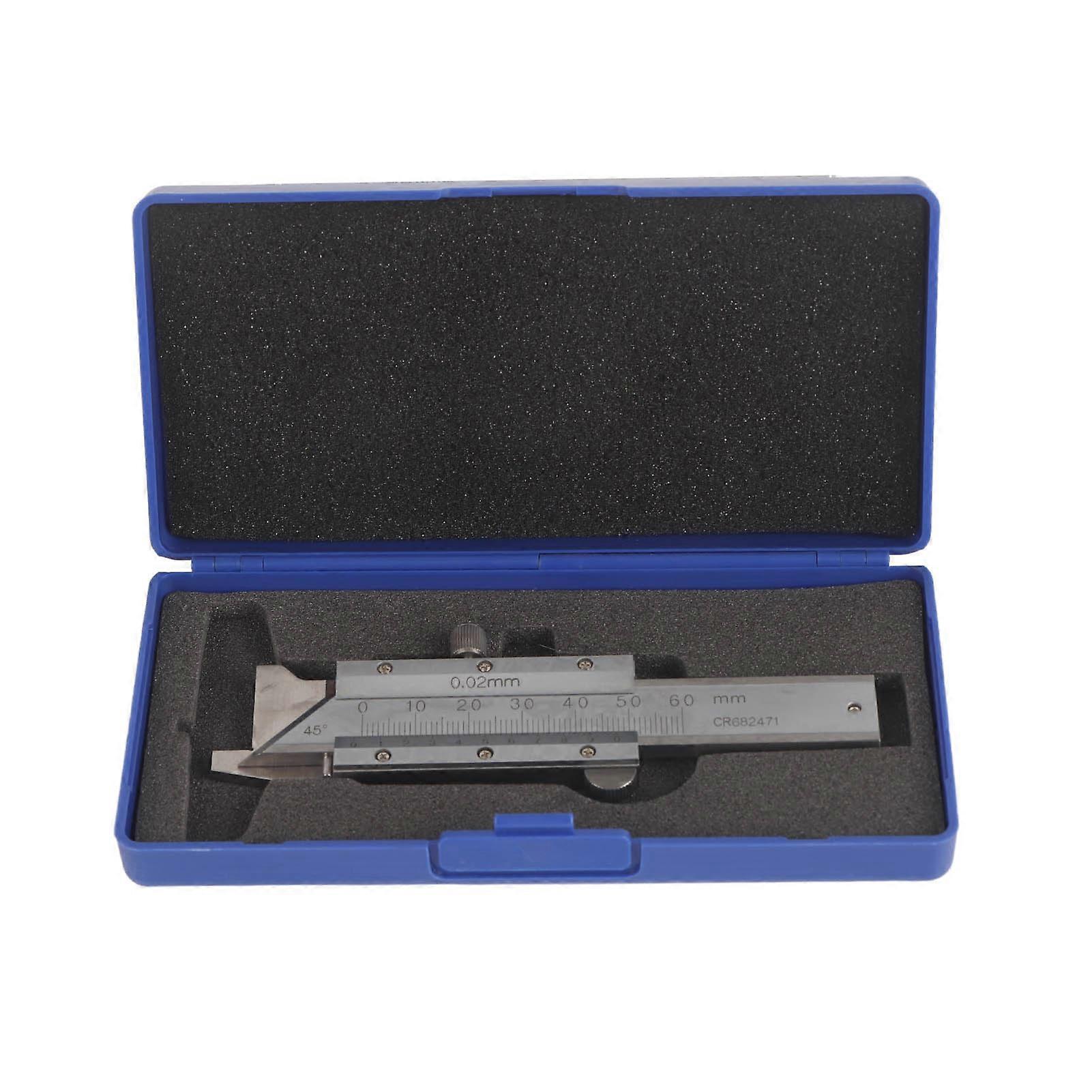 Chamfer Gage Chamfering Ruler Chamfered Vernier Caliper de acero inoxidable 0-50mm