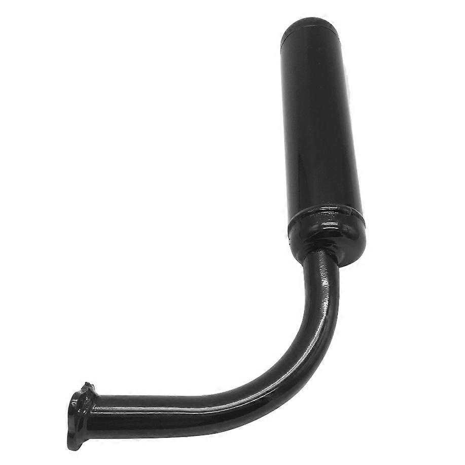 thumbnail interactive-video image 1 of Silver Exhaust Muffler Pipe For 49cc 50cc 80cc 2-Stroke Engine Kit – Motorized Bicycle 1 of 6