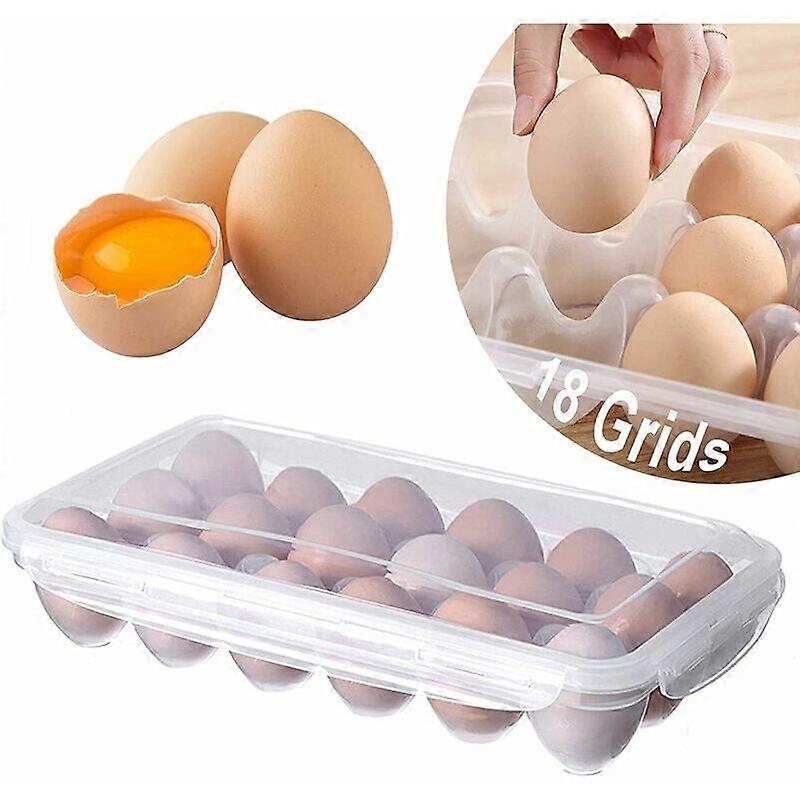 Refrigerator Plastic Egg Carton Stackable Egg Storage Plastic Egg Storage Box