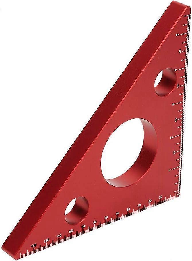 45 Degree Aluminum Alloy Angle Ruler, Square Triangle Angle Ruler ...