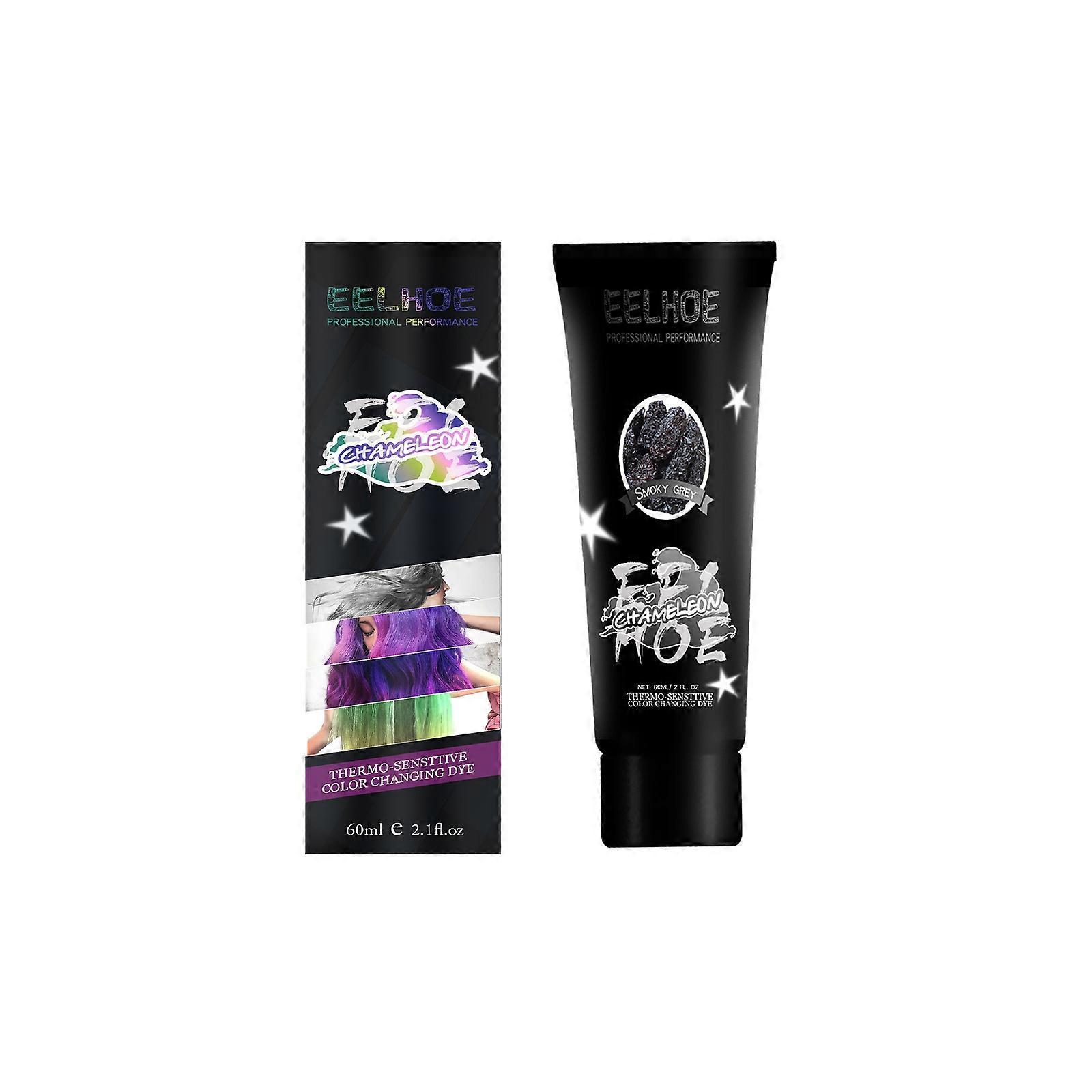 Ei-pysyvä hiusväri | 60ml lämpötilaa muuttava värikäs hiusväri - väliaikainen hiusvärivoide lavaesityksiin, cosplay, kannettava hiusväri